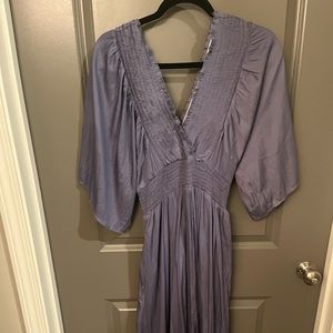 Maxi blue dress